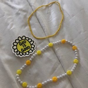yellow necklaces